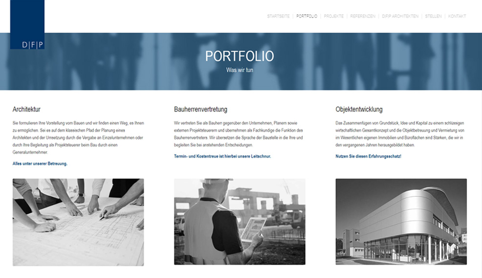 D|F|P Website Portfolio